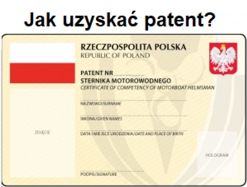 Wydanie patentu motorowodnego
